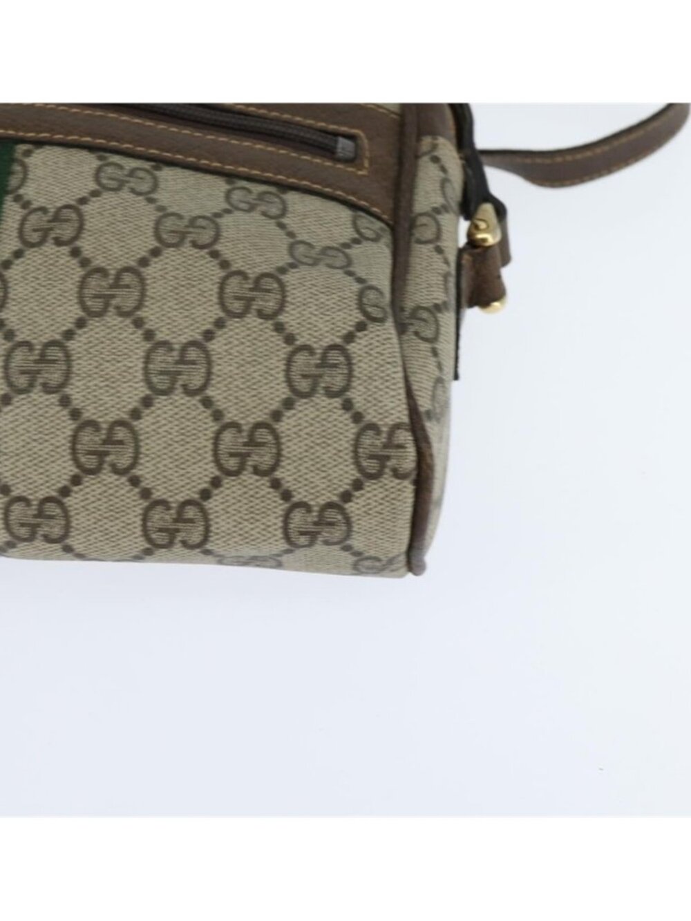 Authentic GUCCI GG Supreme Web Sherry Line Shoulder Bag PVC Beige Gold 010 378 - Picture 2 of 16
